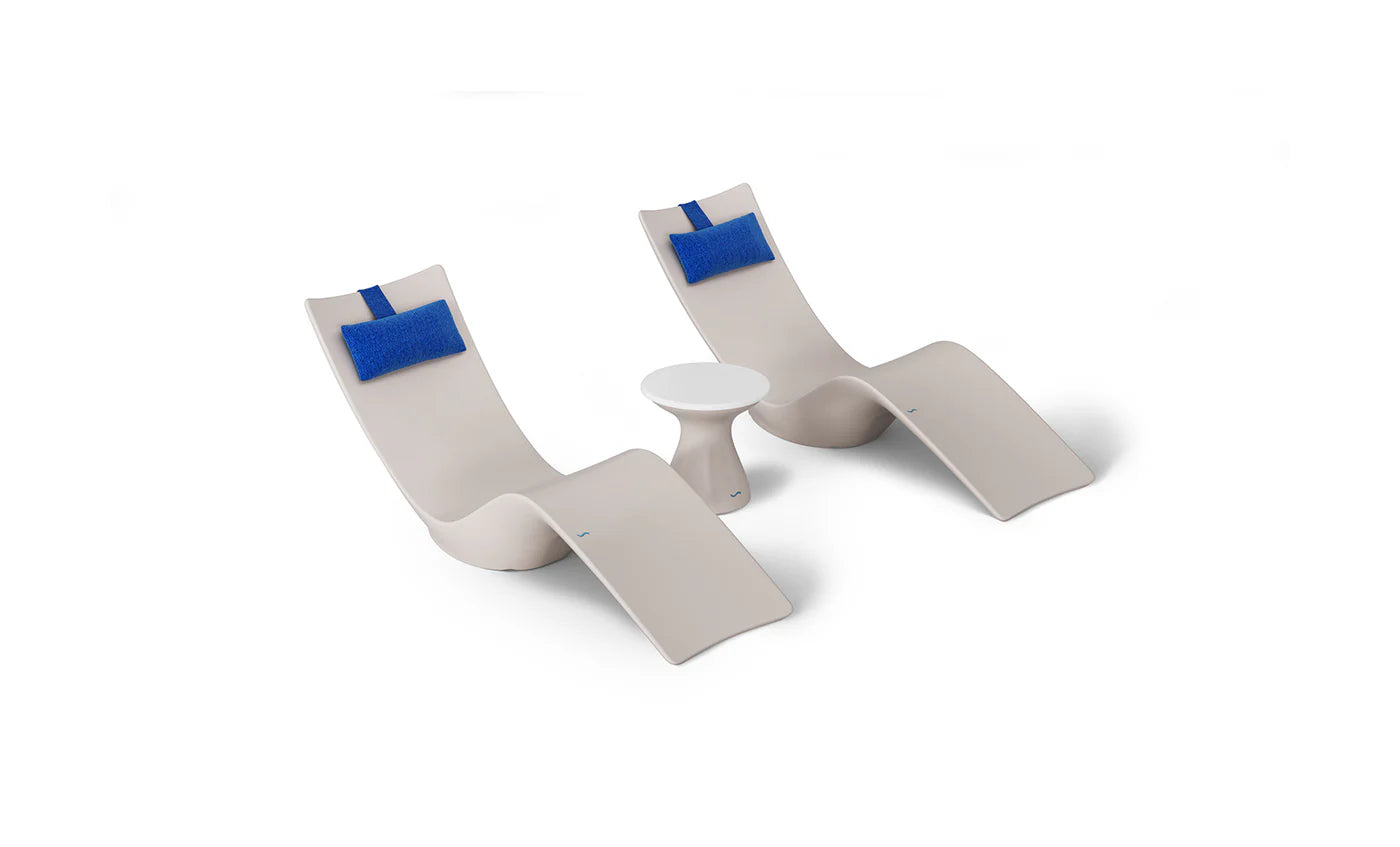 Autograph Chaise and Side table In-pool Set