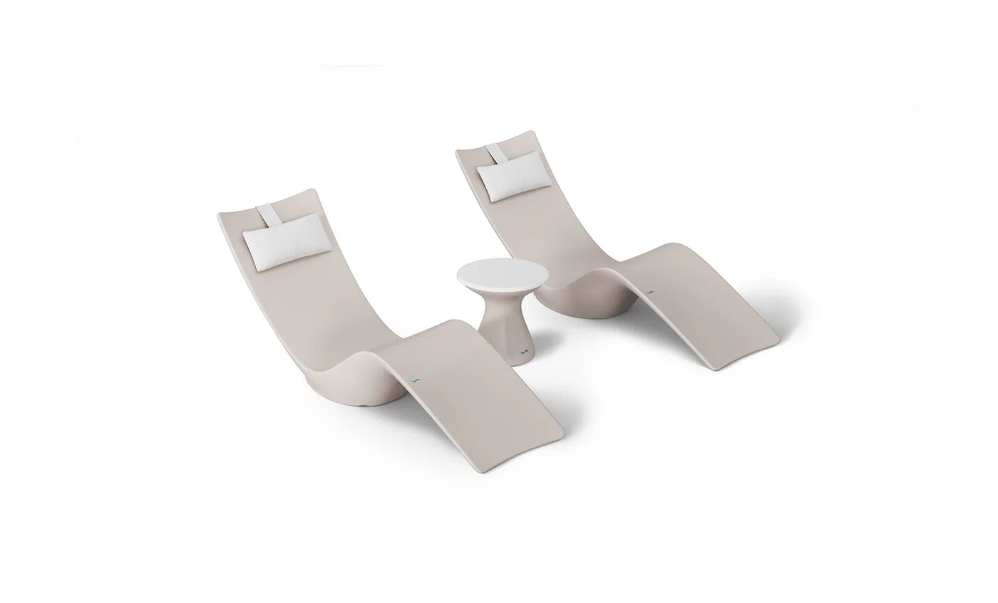 Autograph Chaise and Side table In-pool Set