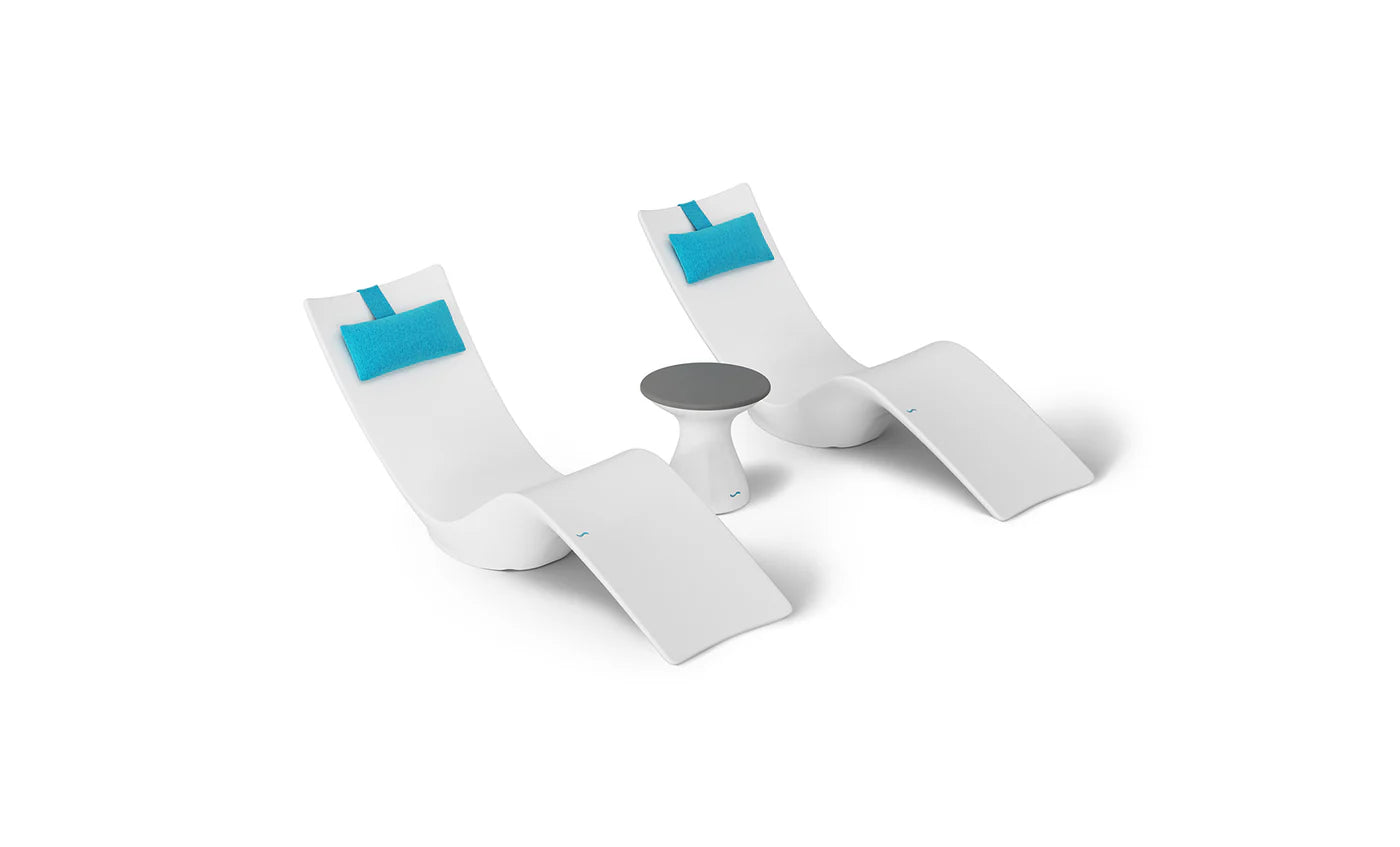 Autograph Chaise and Side table In-pool Set