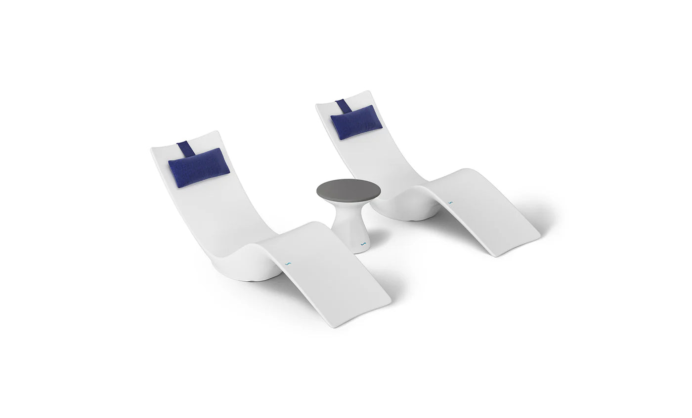 Autograph Chaise and Side table In-pool Set