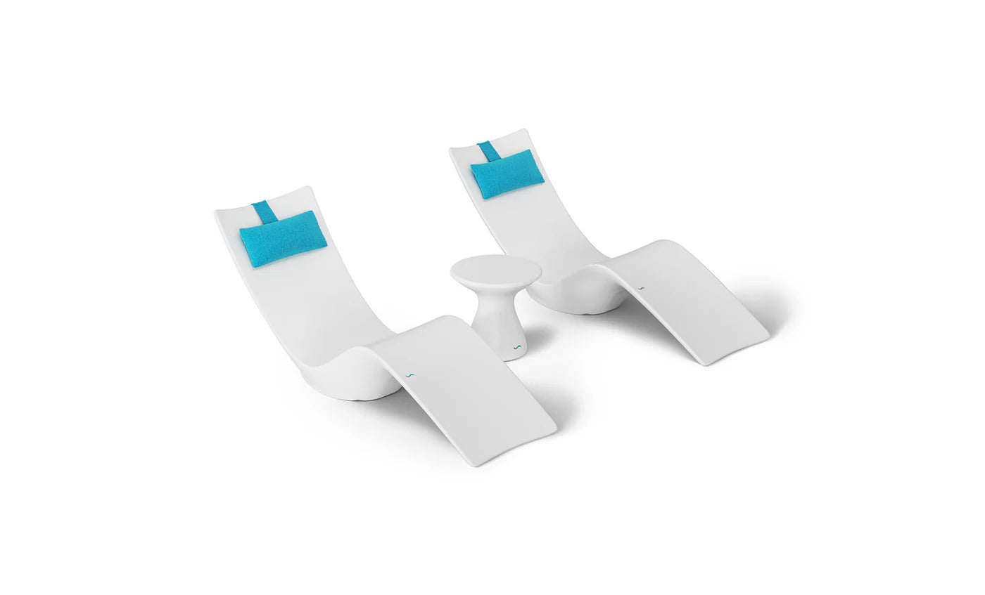 Autograph Chaise and Side table In-pool Set