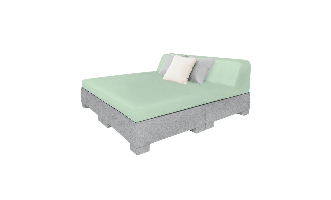Affinity Square Sunbed with Backrest Cushion