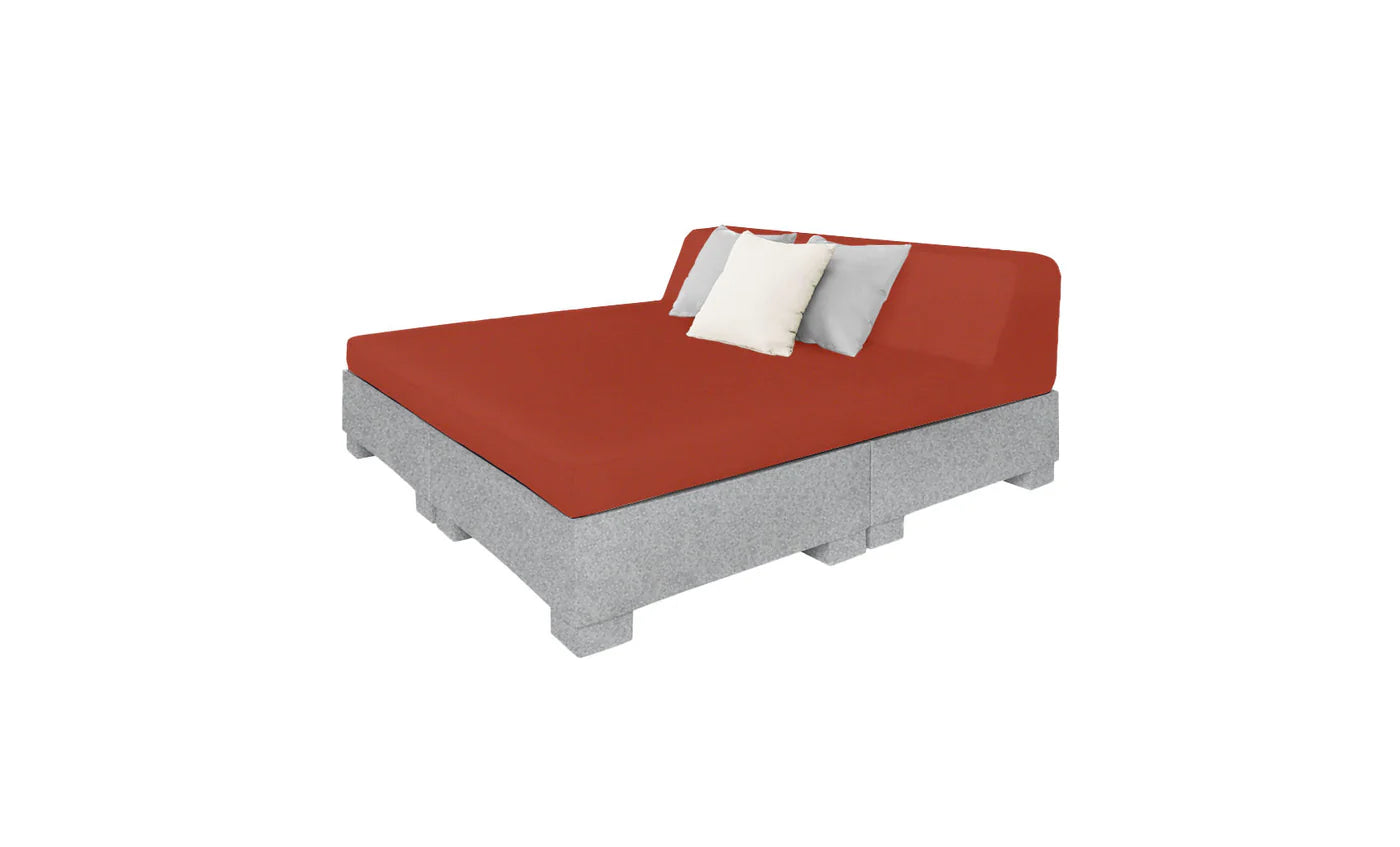 Affinity Square Sunbed with Backrest Cushion