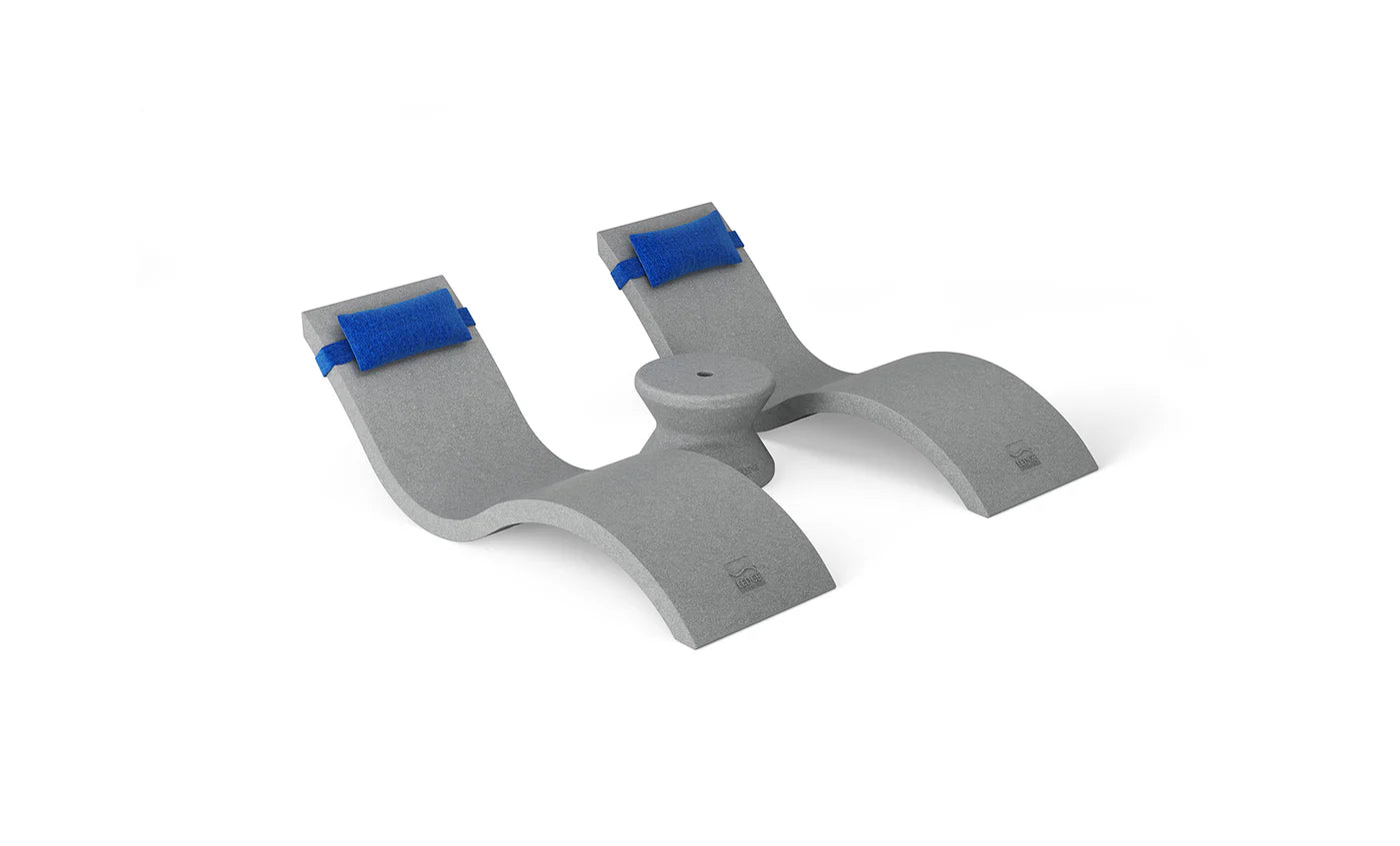 Signature Chaise Headrest Pillow and Side Table In-pool Set