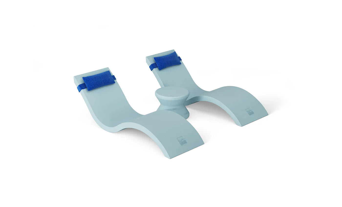 Signature Chaise Headrest Pillow and Side Table In-pool Set