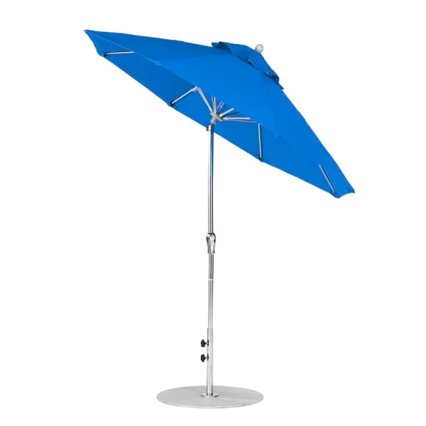 Essential Fiberglass Umbrella - 7.5' Octagon Crank Auto Tilt Single Vent