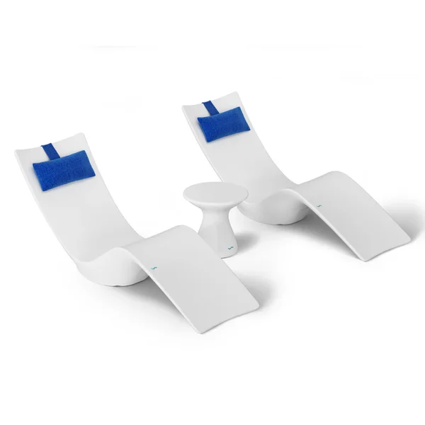 Autograph Chaise and Side table In-pool Set